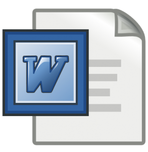 MS Word stylized logo